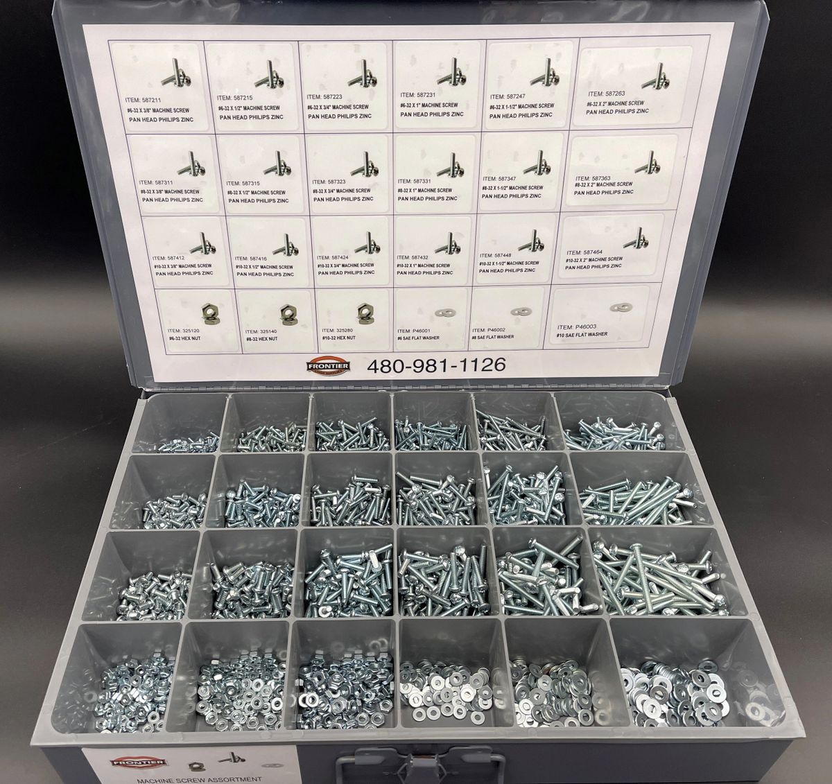 Machine screw assortment 2400pcs